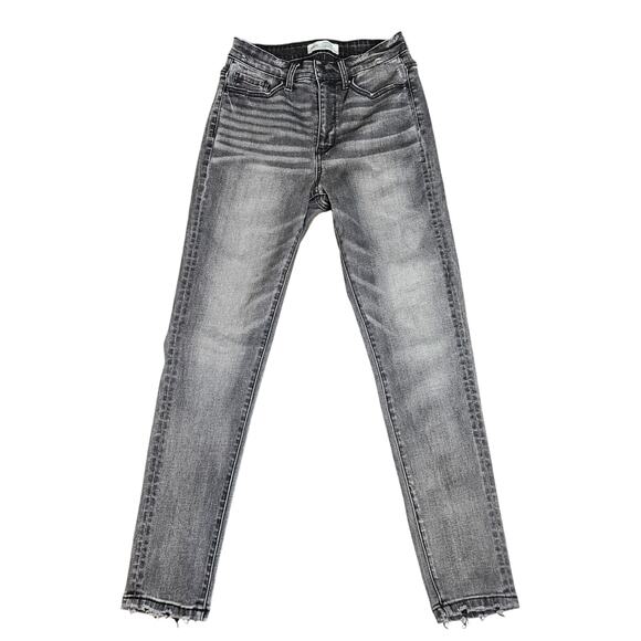 BKE Parker Universal Fit High Rise Ankle Skinny Jeans Women's Sz 25 Faded Black - Picture 1 of 5